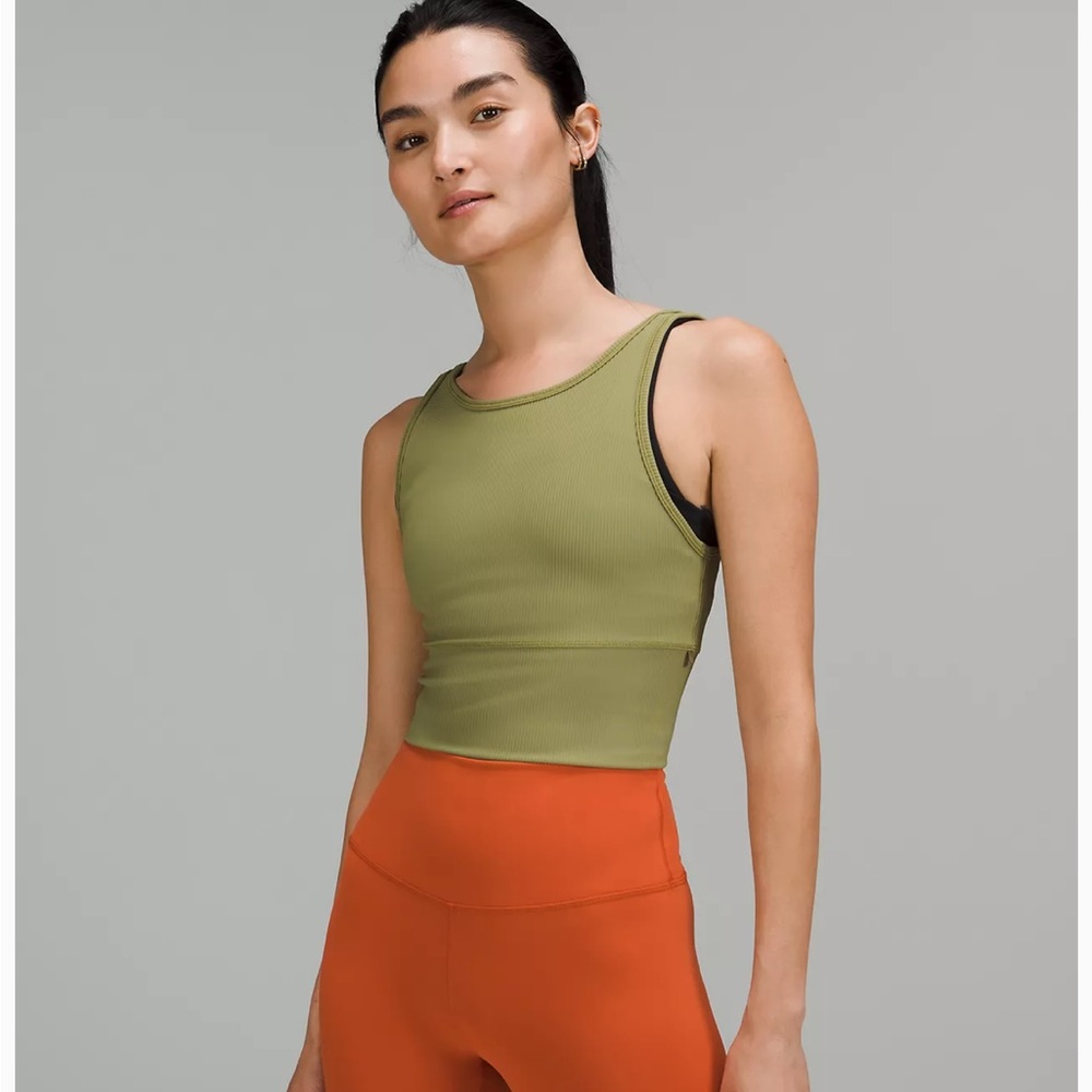 Lululemon Pivot Tank Olive Green
